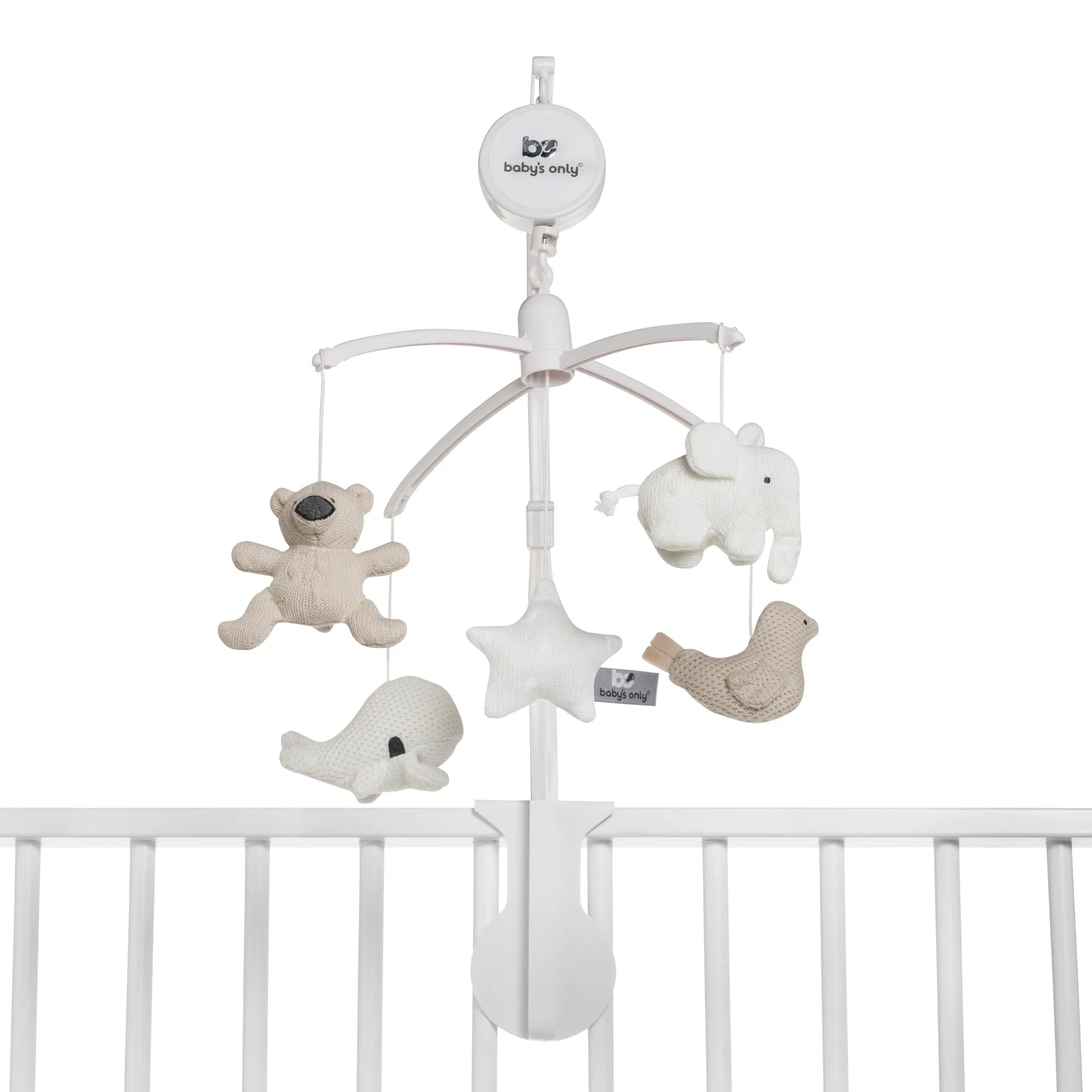 Baby's Only Musik Mobile Tierchen Sand/Off-White/Weiss