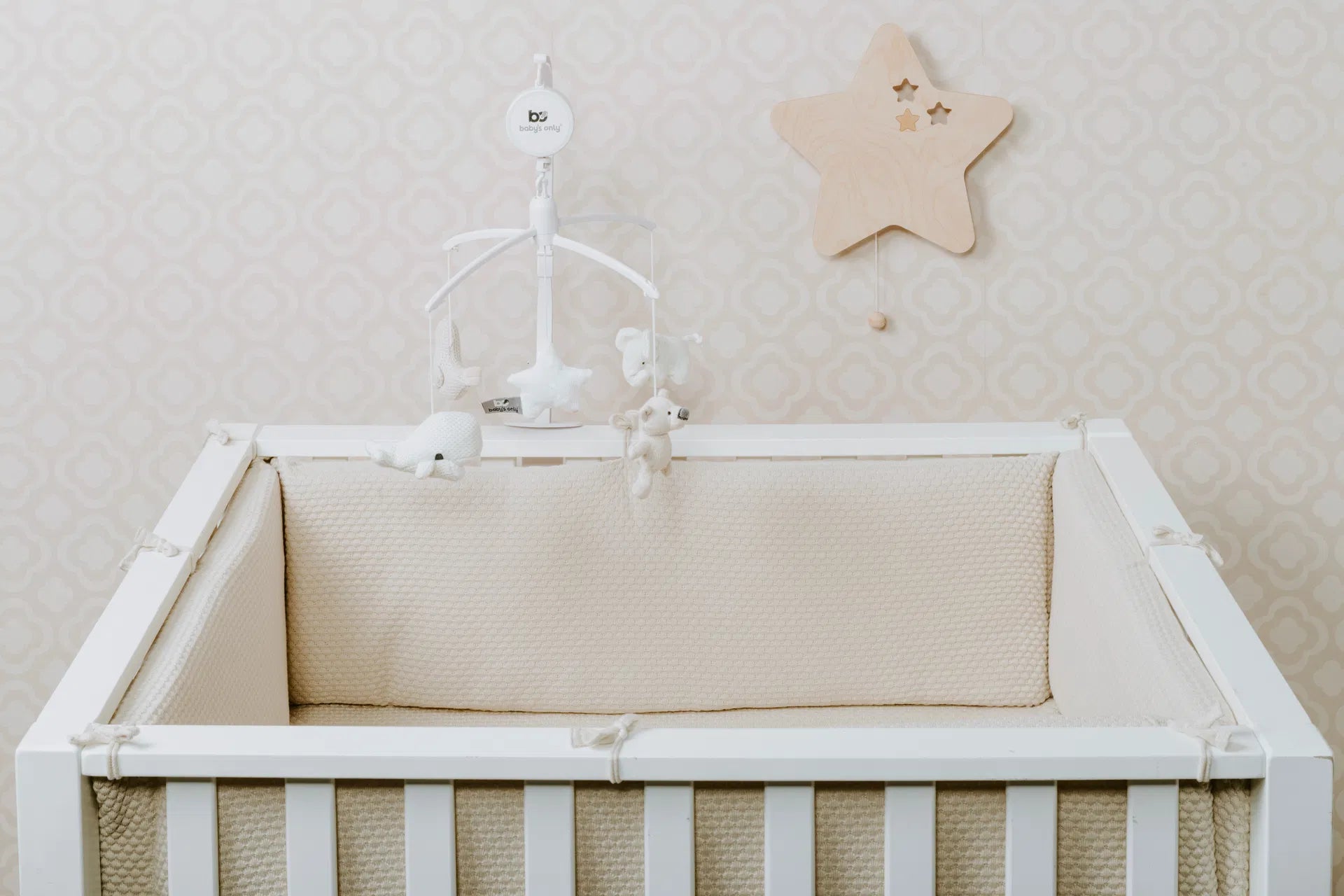 Baby's Only Musik Mobile Tierchen Sand/Off-White/Weiss