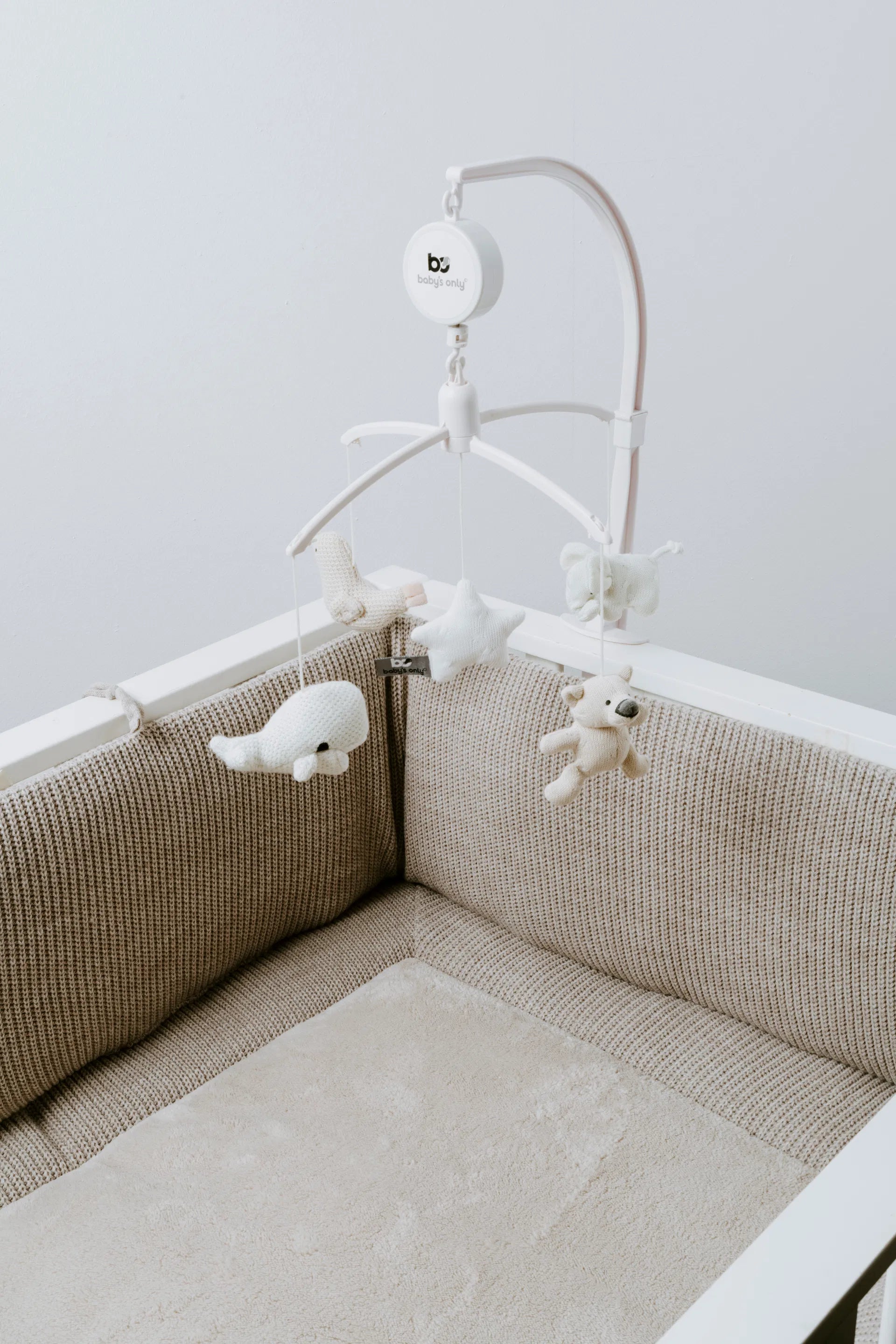 Baby's Only Musik Mobile Tierchen Sand/Off-White/Weiss