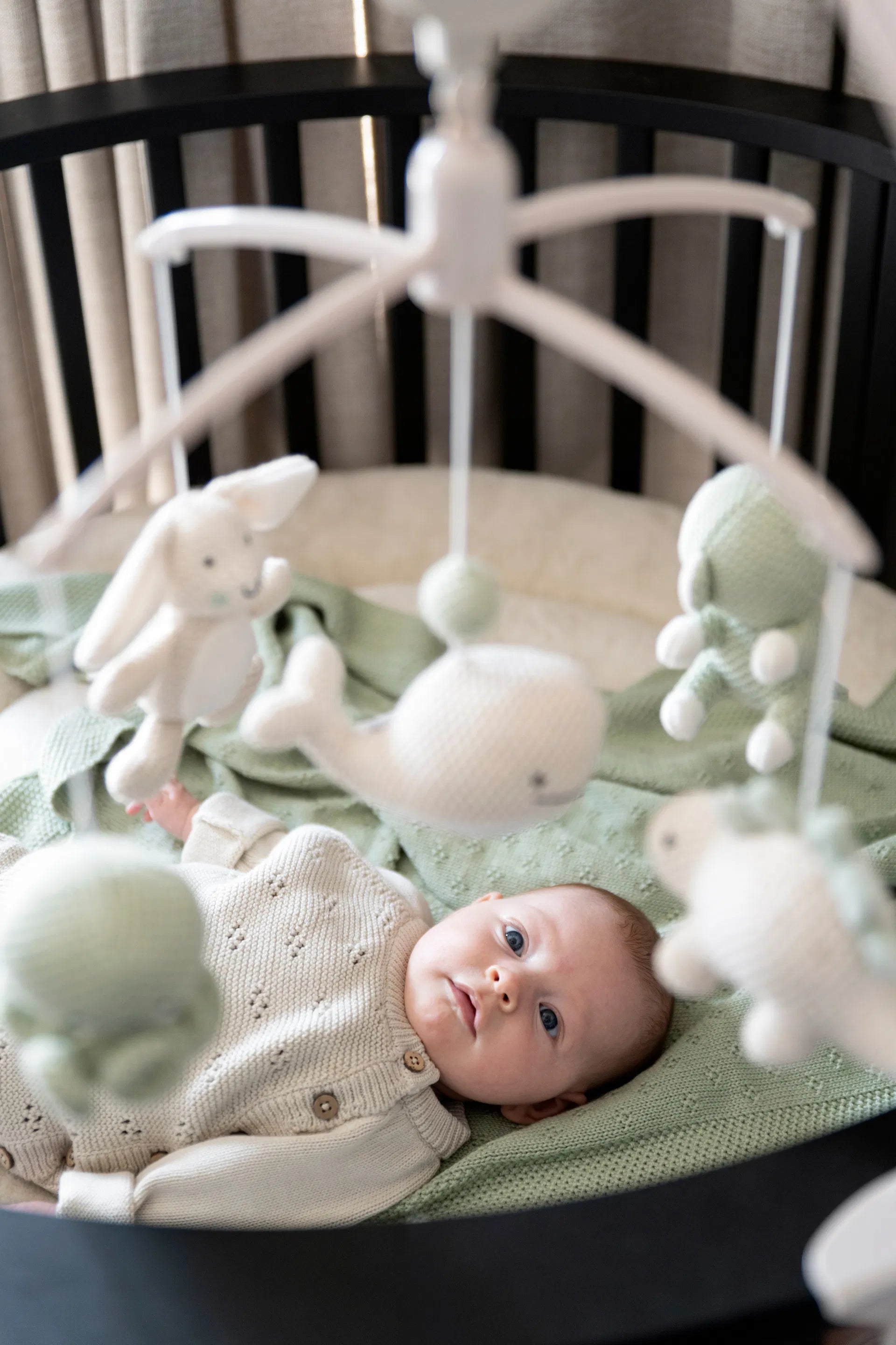 Baby's Only Musik Mobile Tierchen grün/beige