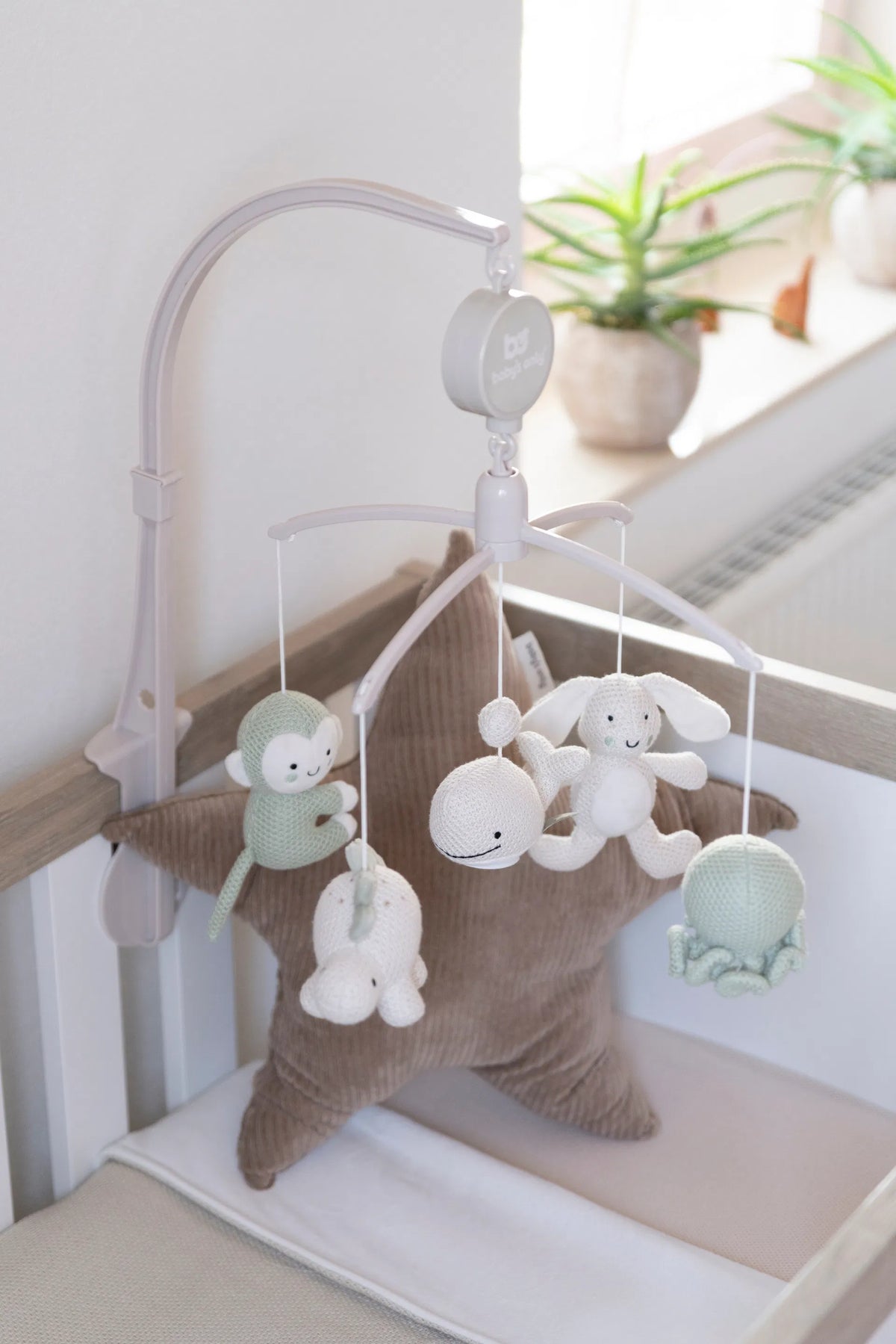 Baby&#39;s Only Musik Mobile Tierchen grün/beige