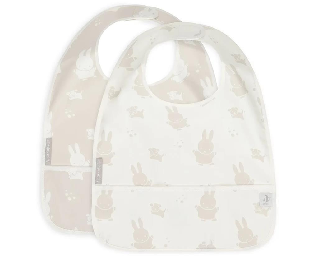 Jollein Lätzchen wasserdicht 2er Pack Miffy&amp;Snuffy
