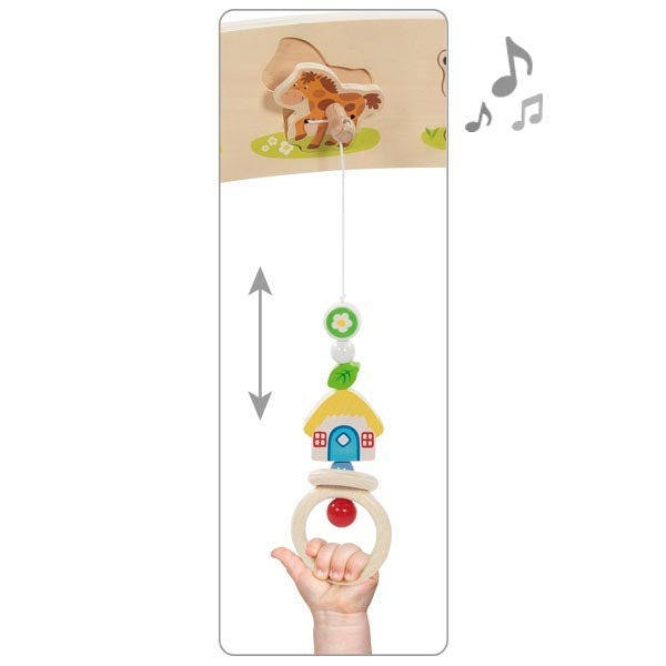Goki Baby-Fit Tierstimmen Bauernhof, Greif- und Spieltrainer