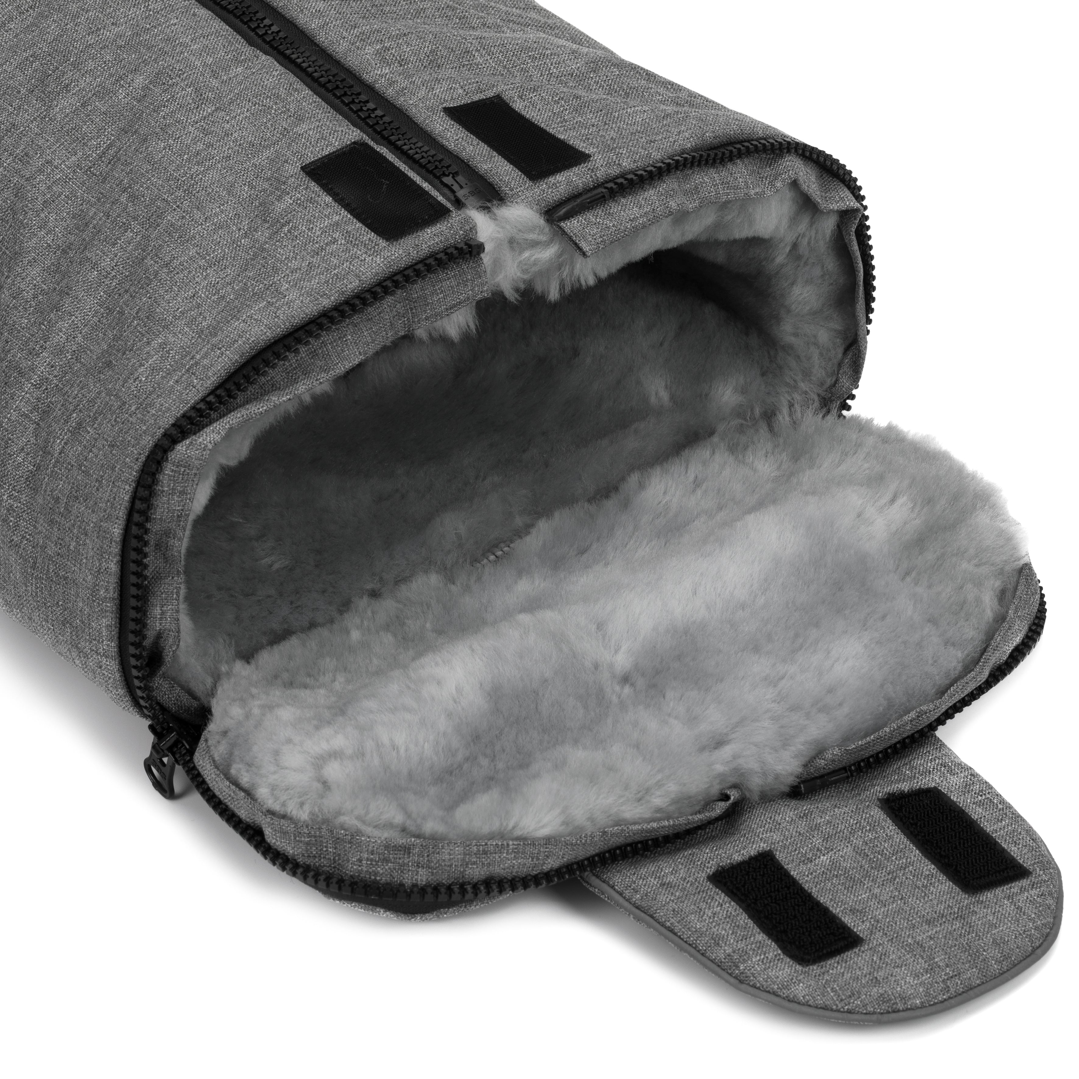 Fillikid Winterfusssack Lammfell Gr. 0 Pamir Alpina grau