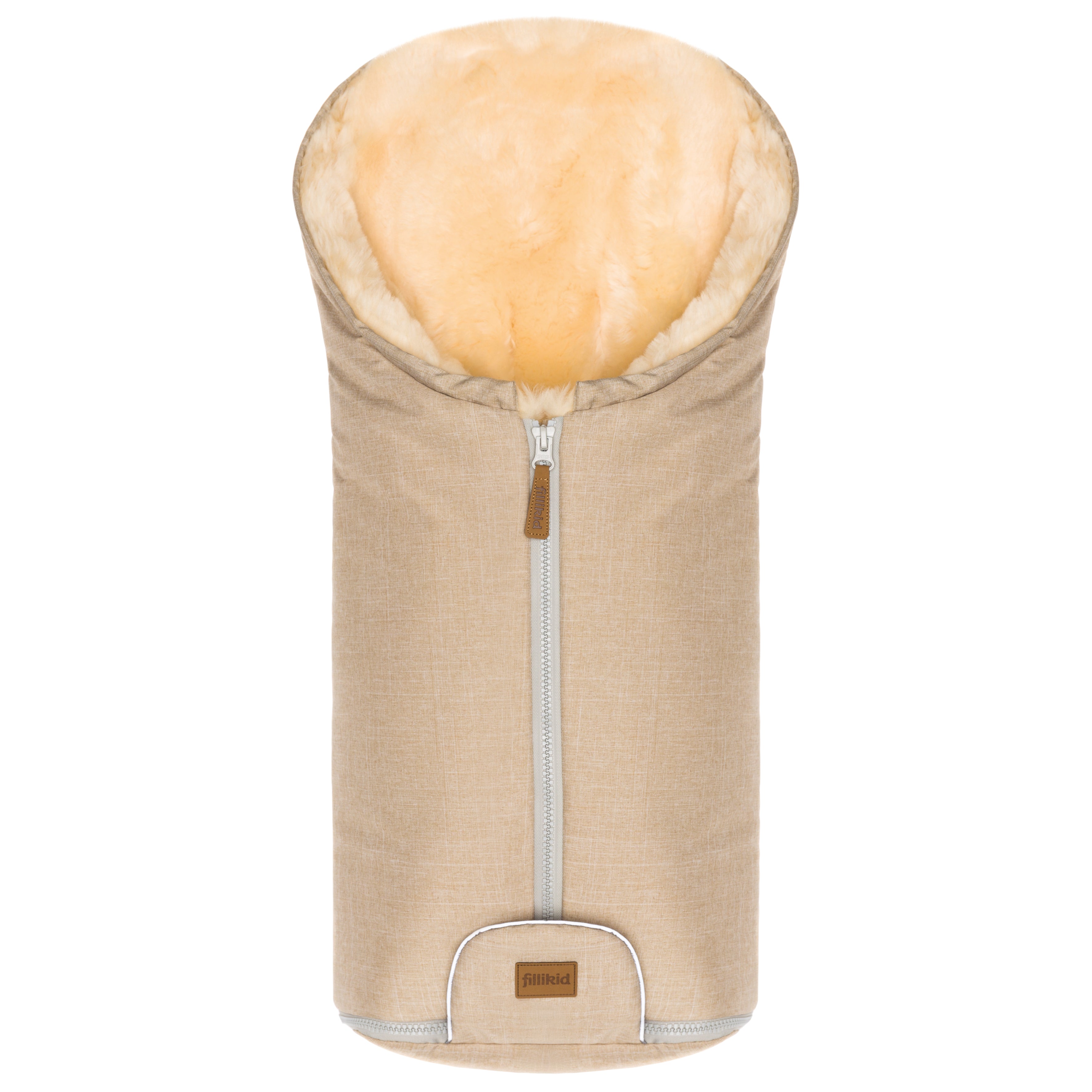 Fillikid Winterfusssack Lammfell Gr. 0 St.Moritz beige
