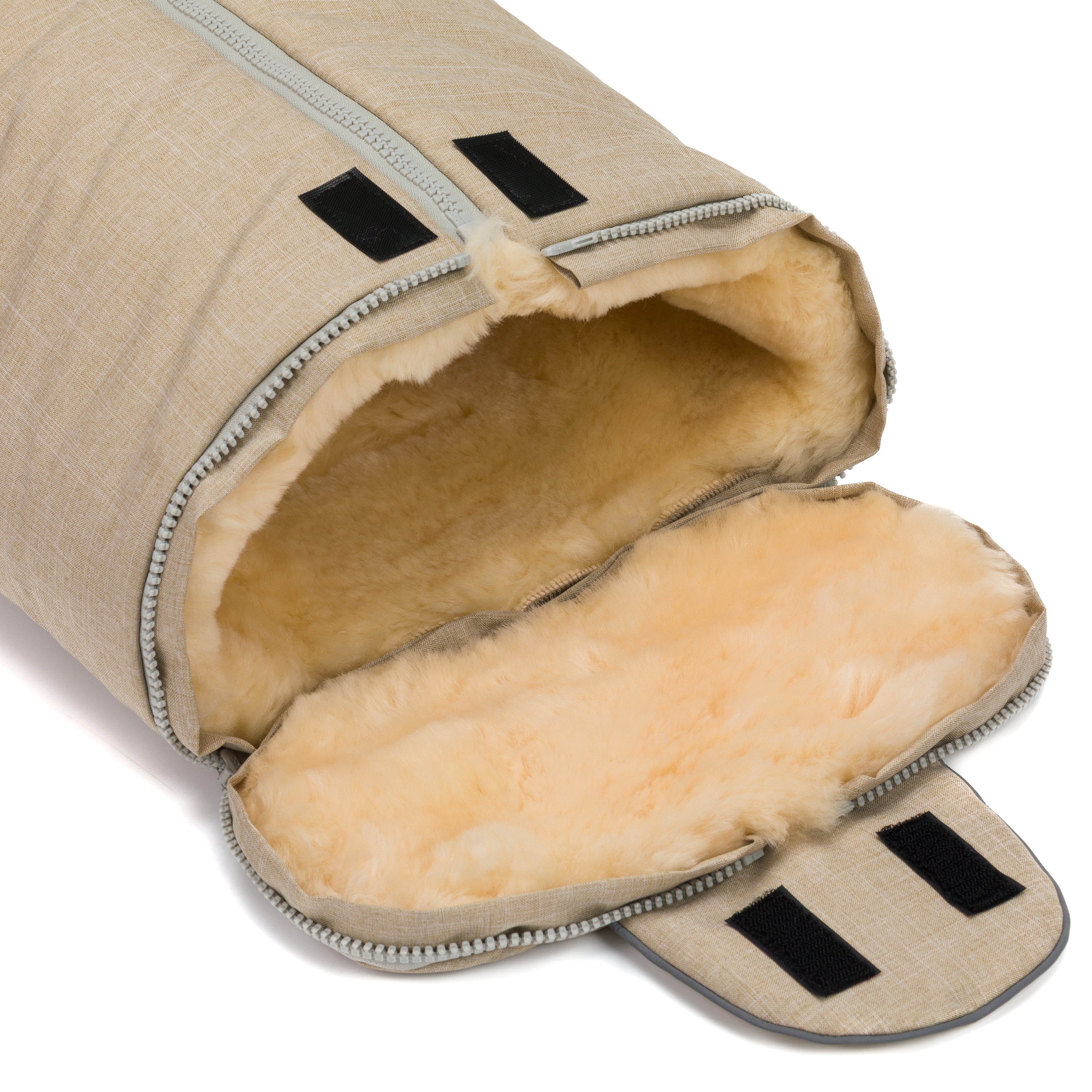 Fillikid Winterfusssack Lammfell Gr. 0 St.Moritz beige