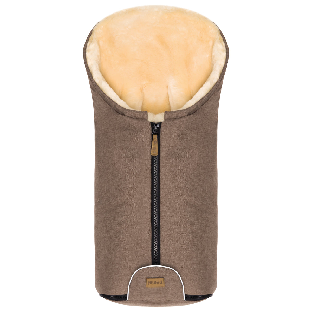 Fillikid Winterfusssack Lammfell Gr. 0 St.Moritz braun