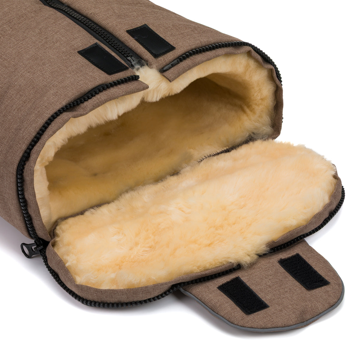 Fillikid Winterfusssack Lammfell Gr. 0 St.Moritz braun