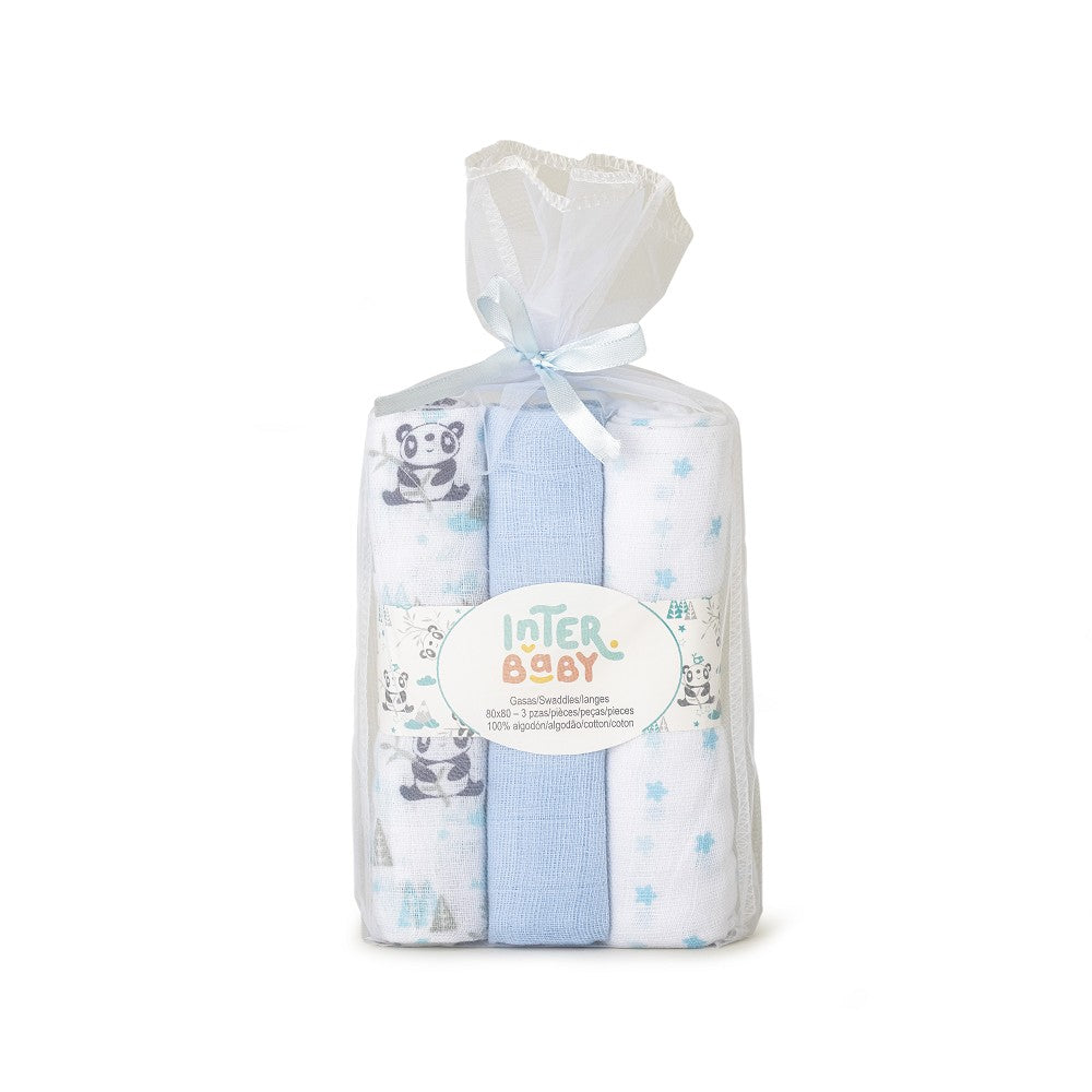 Interbaby Gaze 80x80cm 3er Pack