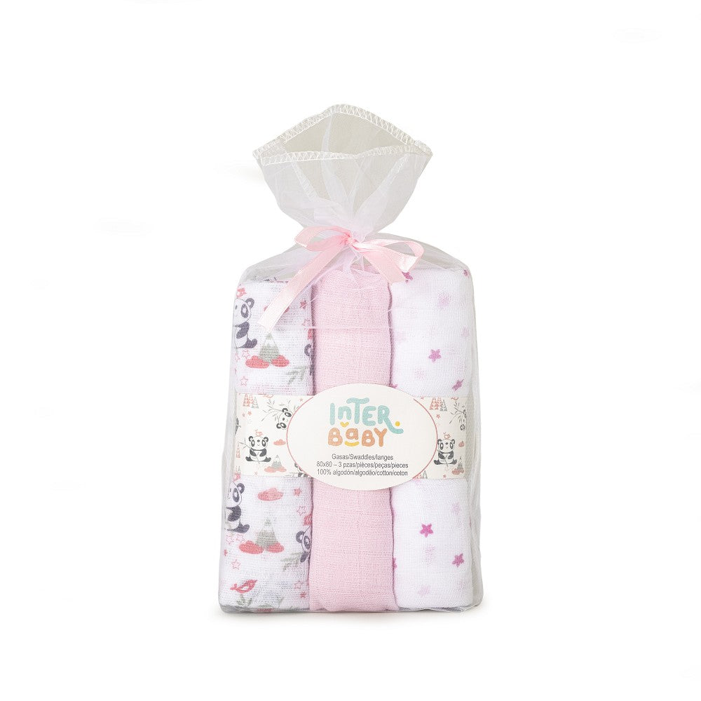 Interbaby Gaze 80x80cm 3er Pack