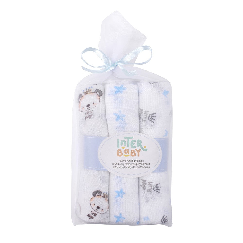 Interbaby Gaze 80x80cm 3er Pack