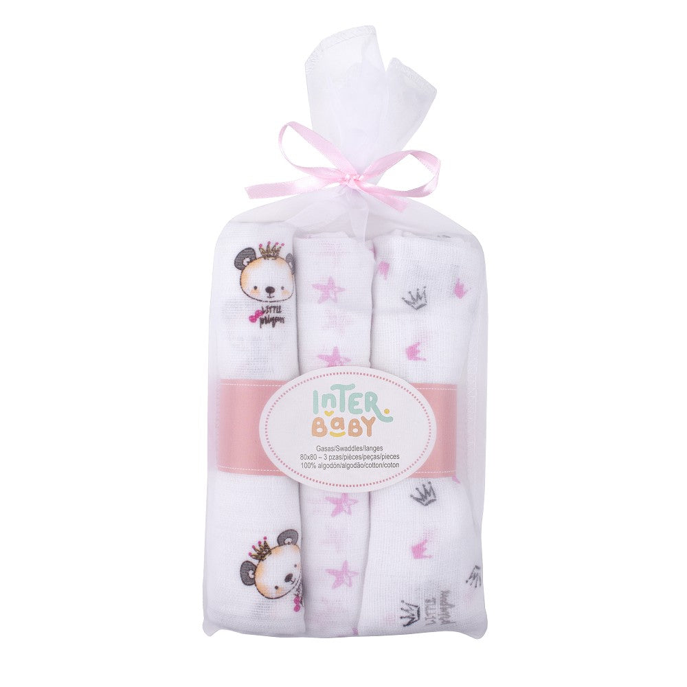 Interbaby Gaze 80x80cm 3er Pack