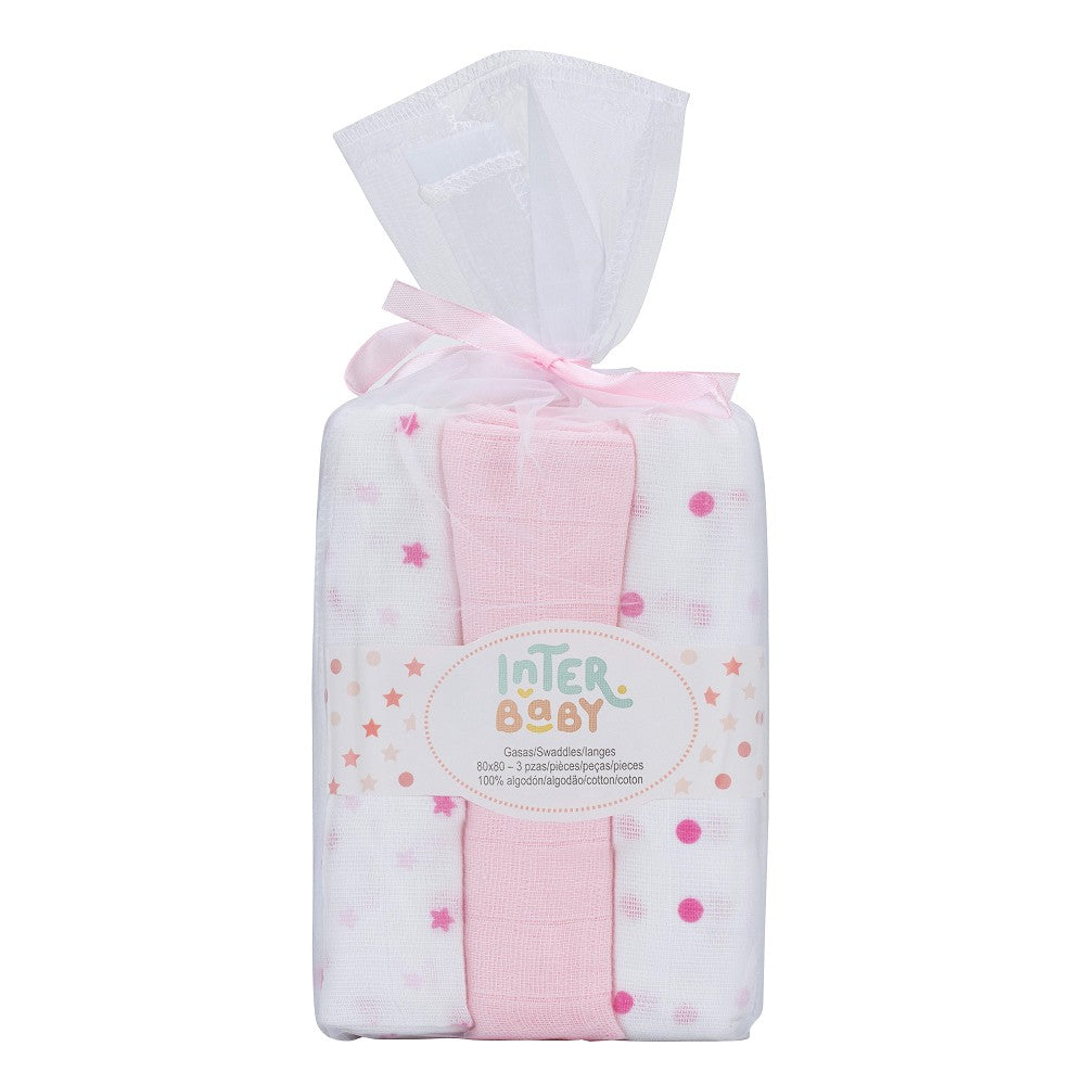 Interbaby Gaze 80x80cm 3er Pack