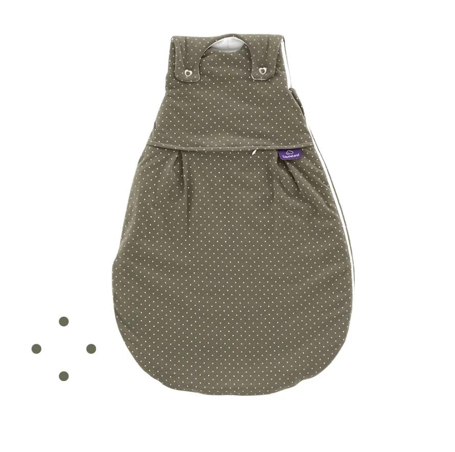 Träumeland Schlafsack LIEBMICH Pünktchen olive