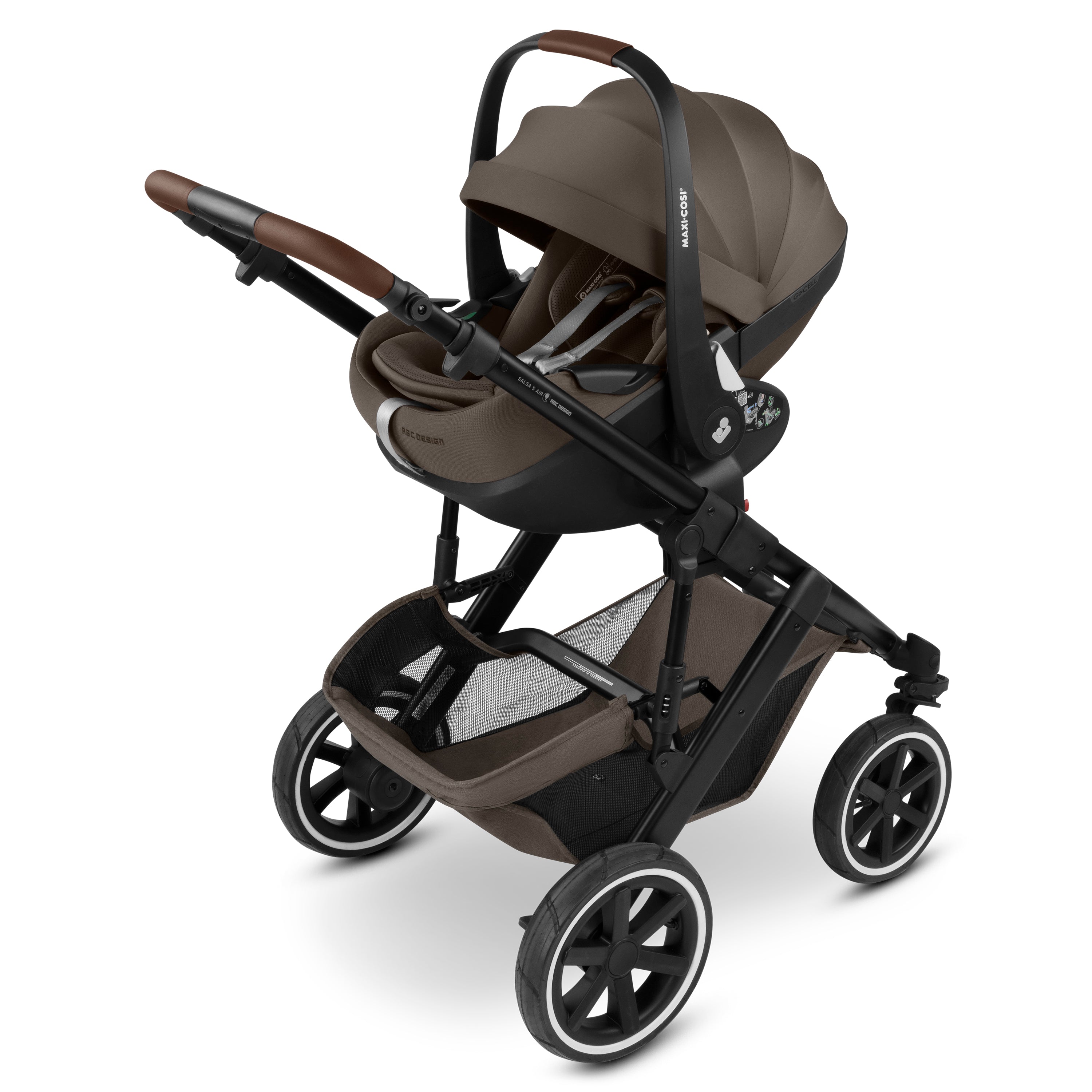 ABC Design Salsa 5 Air nature 2025 - All in One Set mit Maxi Cosi Pebble 360 Pro 2