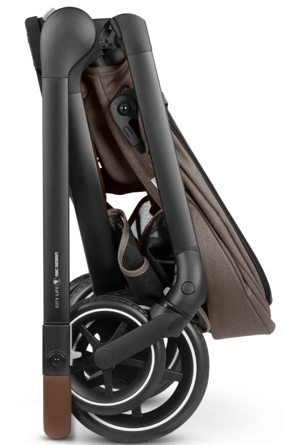 ABC Design City Life Kinderwagen Set mit Babywanne & Adapter nature