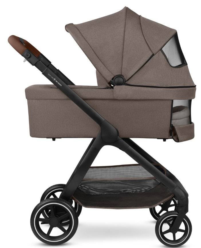 ABC Design City Life Kinderwagen Set mit Babywanne & Adapter nature