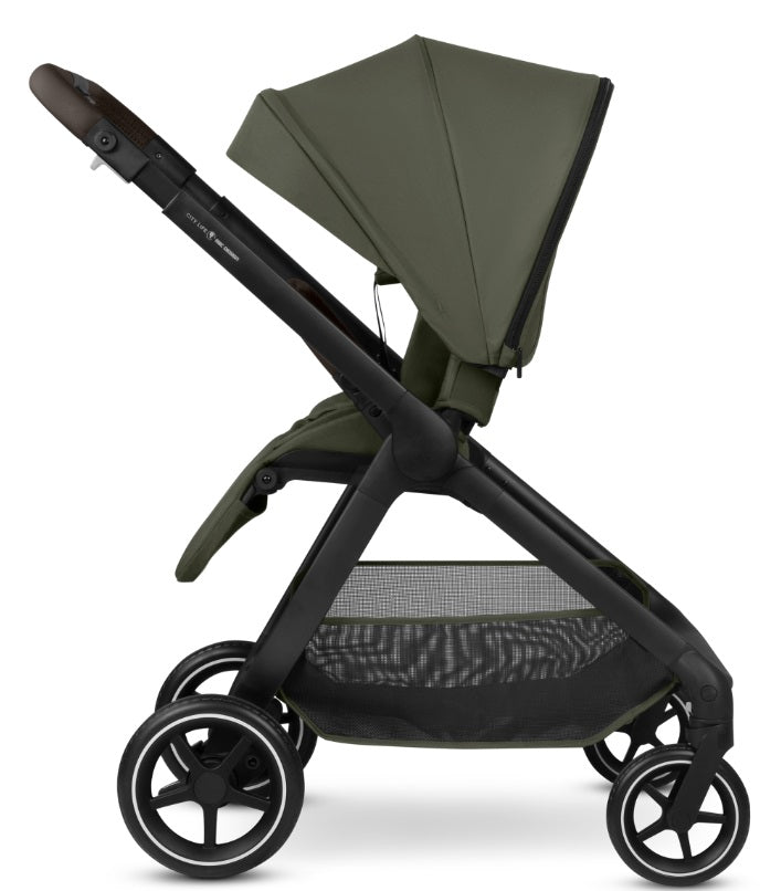 ABC Design City Life Kinderwagen Set mit Babywanne & Adapter avocado
