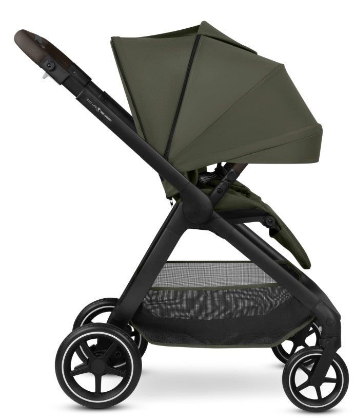 ABC Design City Life Kinderwagen Set mit Babywanne & Adapter avocado