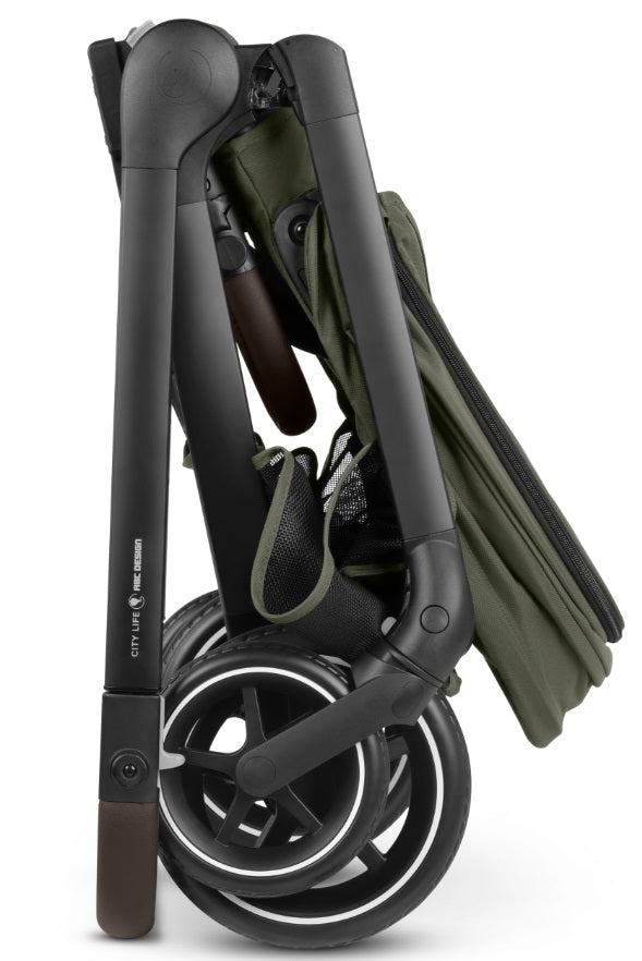 ABC Design City Life Kinderwagen Set mit Babywanne & Adapter avocado