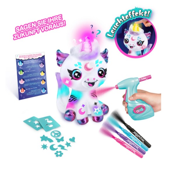 Canal Toys Airbrush Plush Unicorn