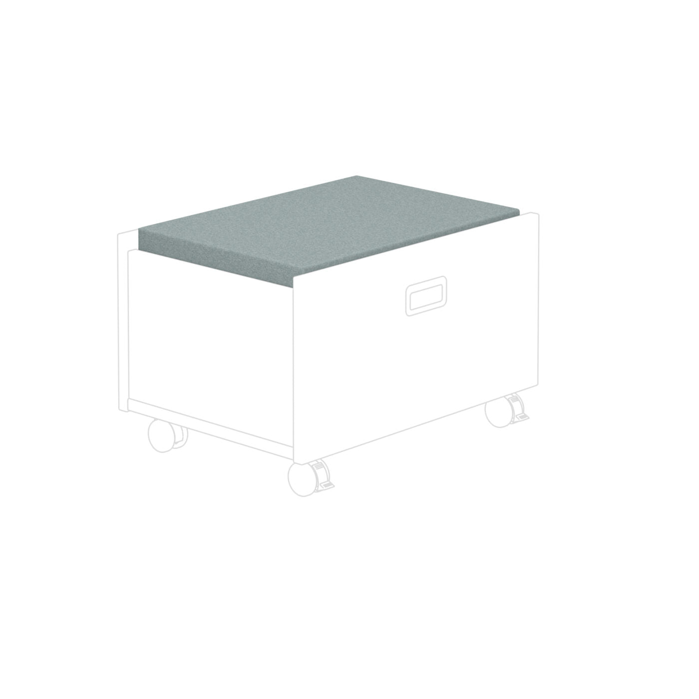 PAIDI Sitzpolster für Rollbox Mikrofaser