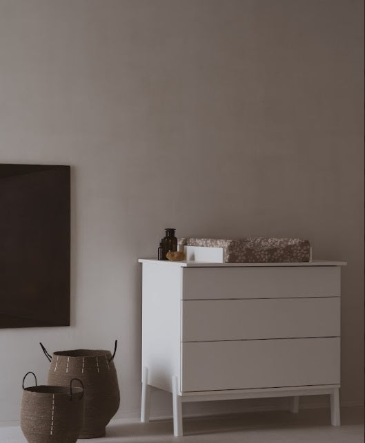 Quax Ashi creme Wickelkommode mit Wickelansatz