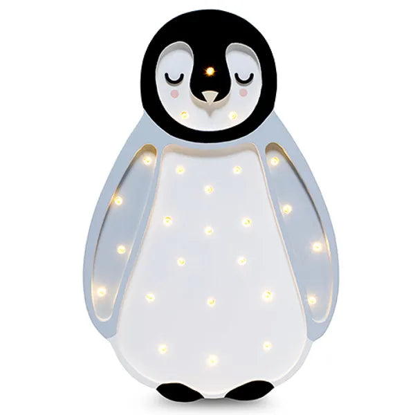 Little Lights Baby Pinguin grau Lampe