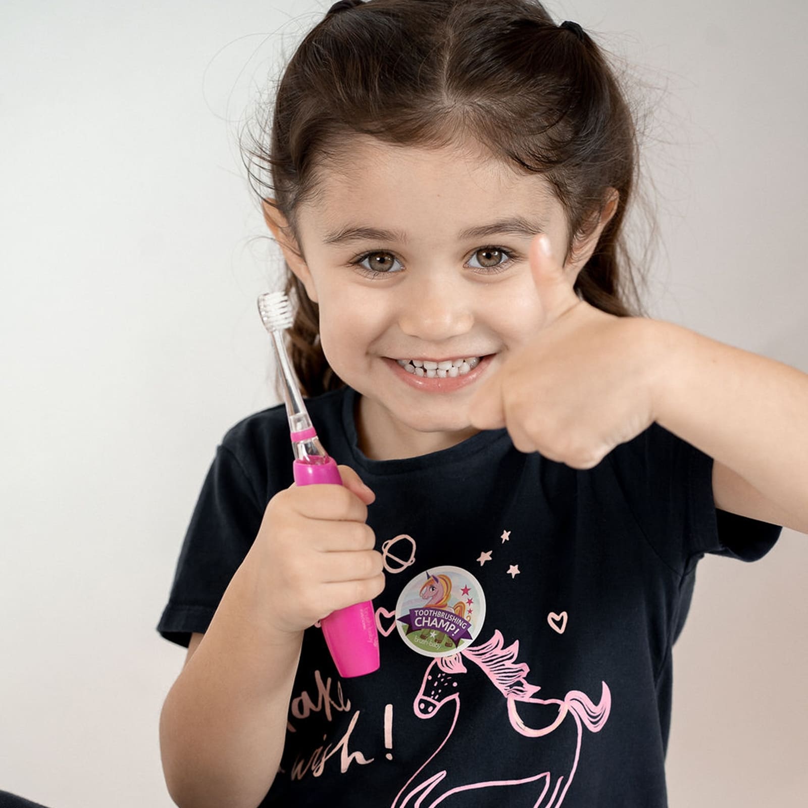 brush-baby KidzSonic Elektrische Zahnbürste Einhorn