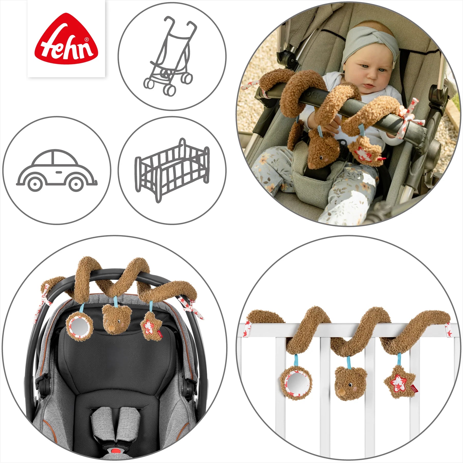 Baby Fehn Activity Spirale Bär