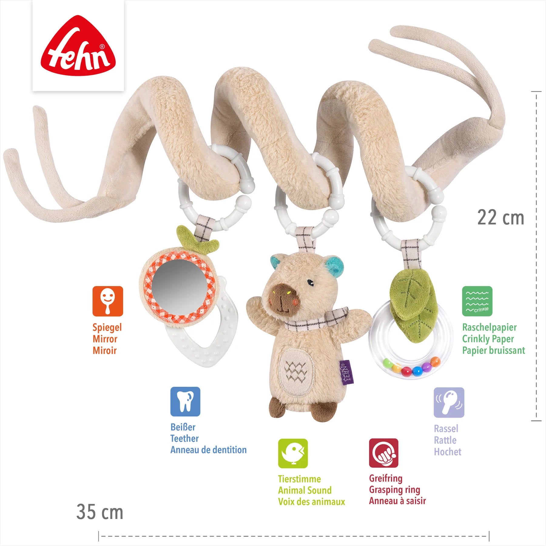 Baby Fehn Activity Spirale Capybara Clara
