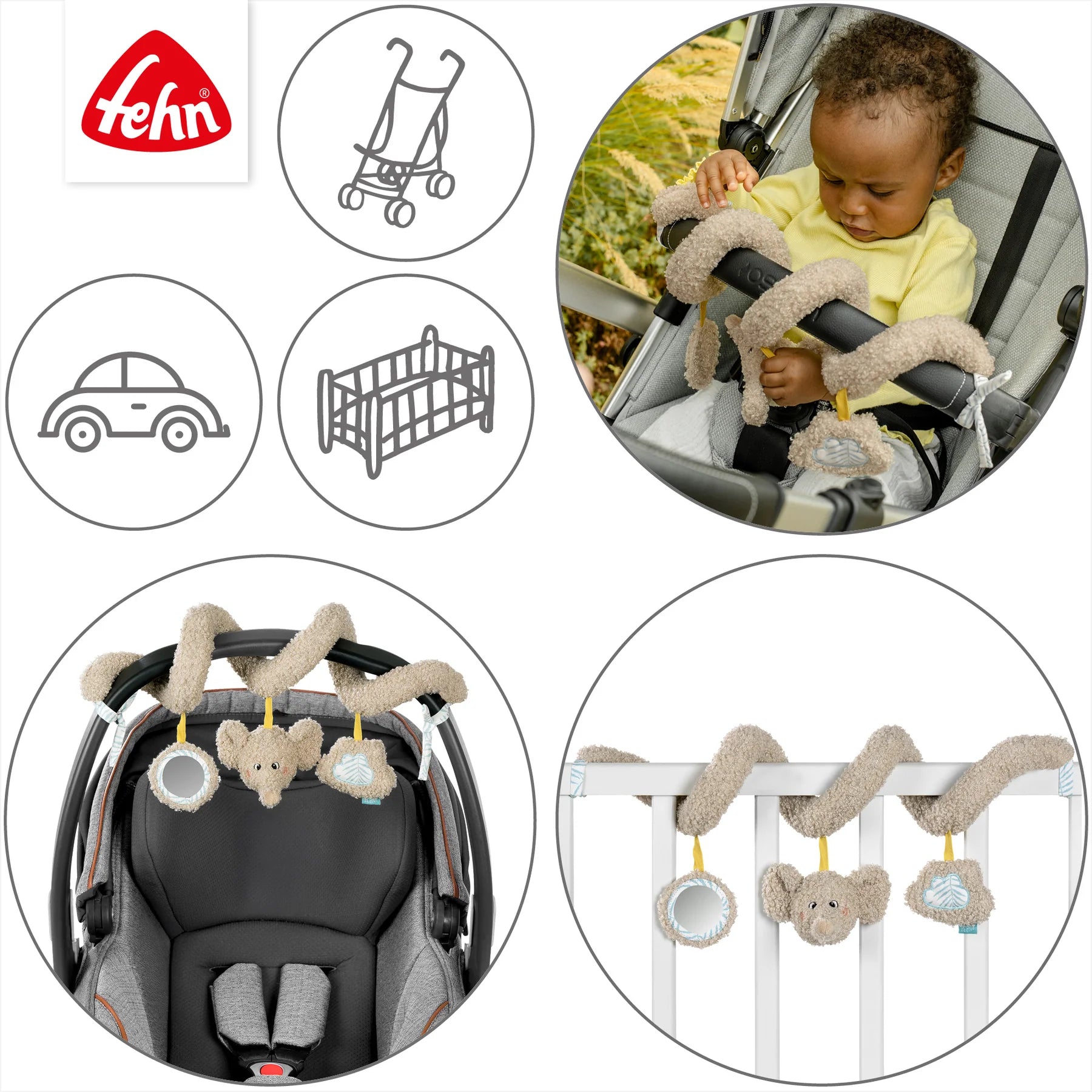 Baby Fehn Activity Spirale Elefant