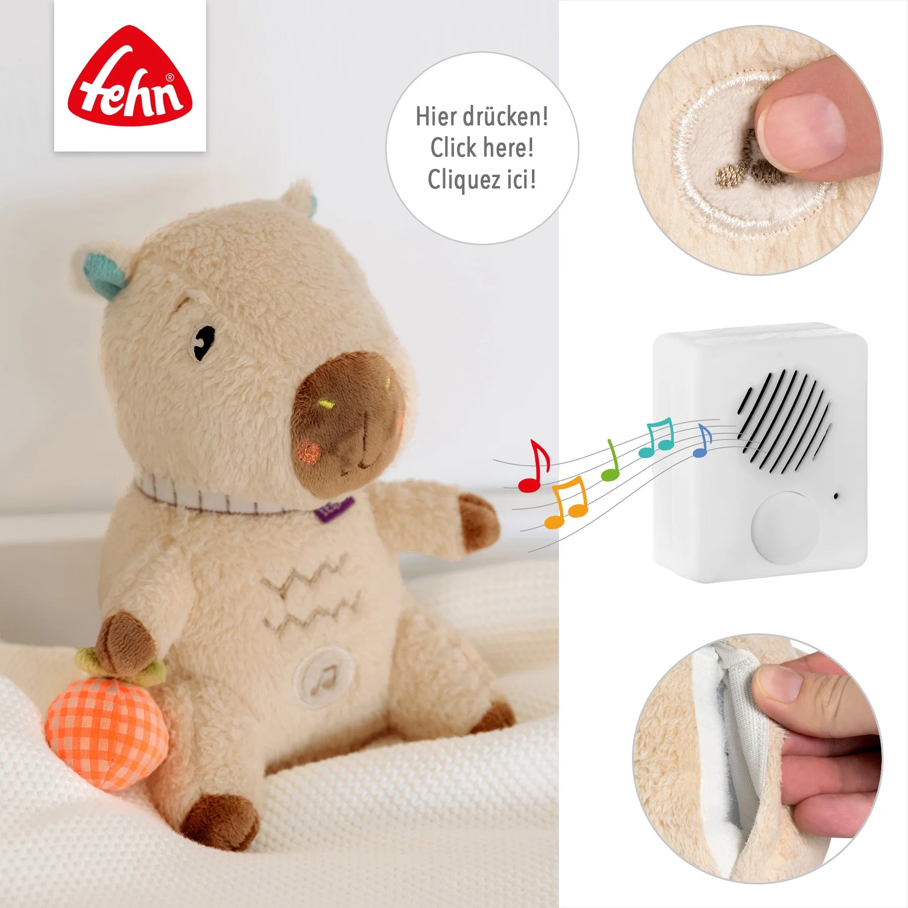 Baby Fehn Einschlafhilfe Capybara Clara