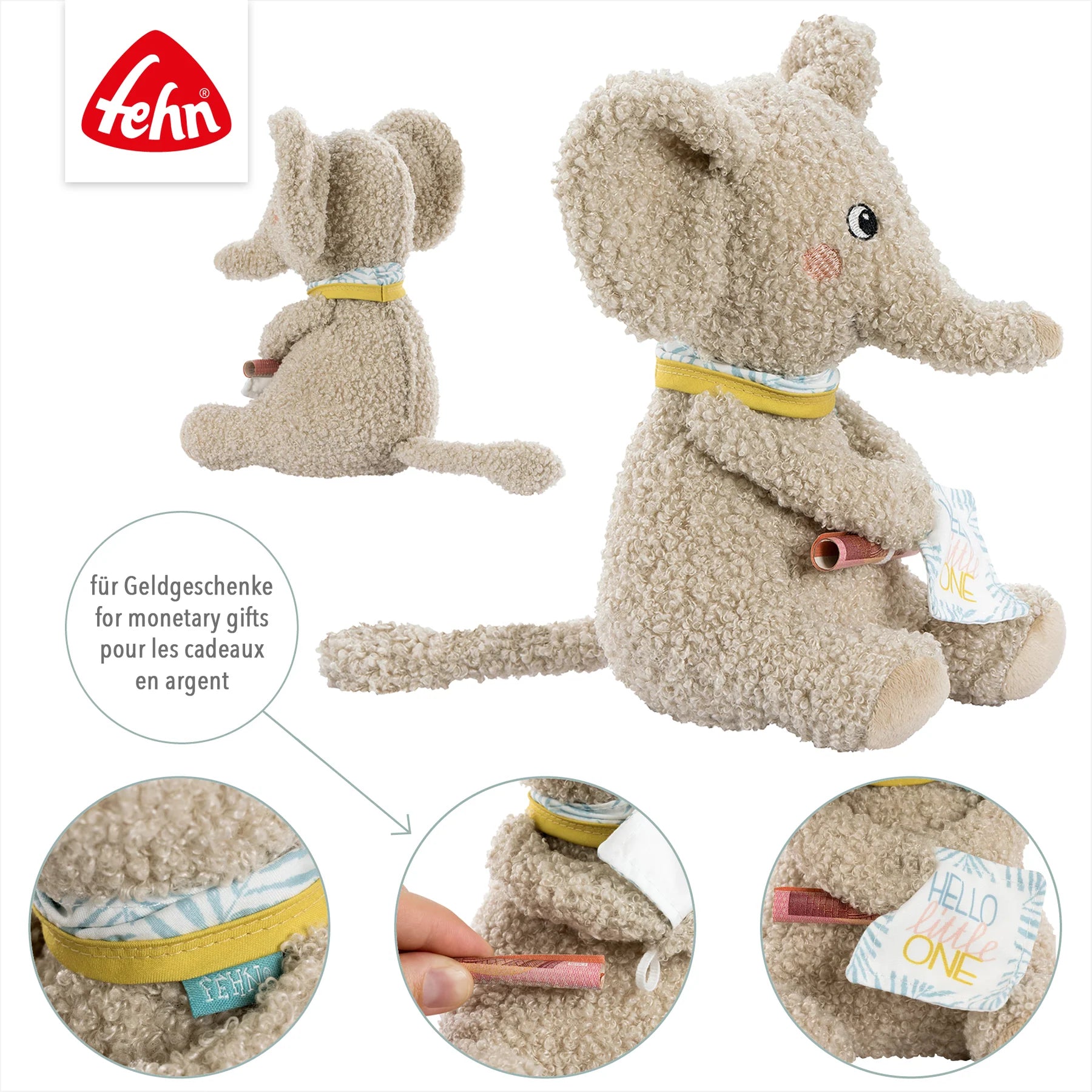Baby Fehn Baby Fehn Kuscheltier Elefant Erik Hello little One