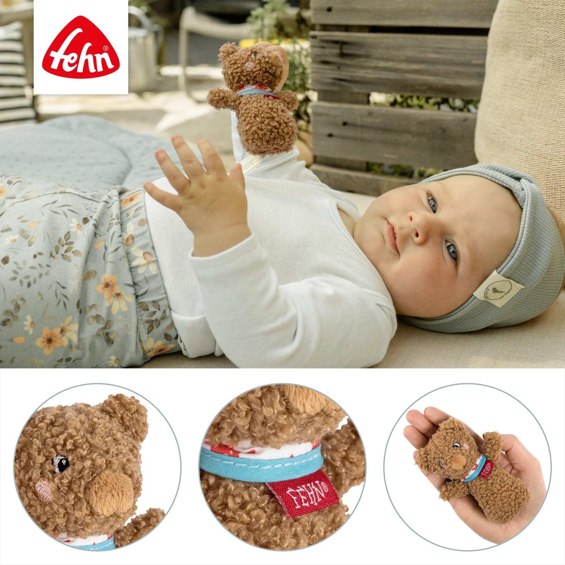 Baby Fehn Mini Rassel Bär Fred
