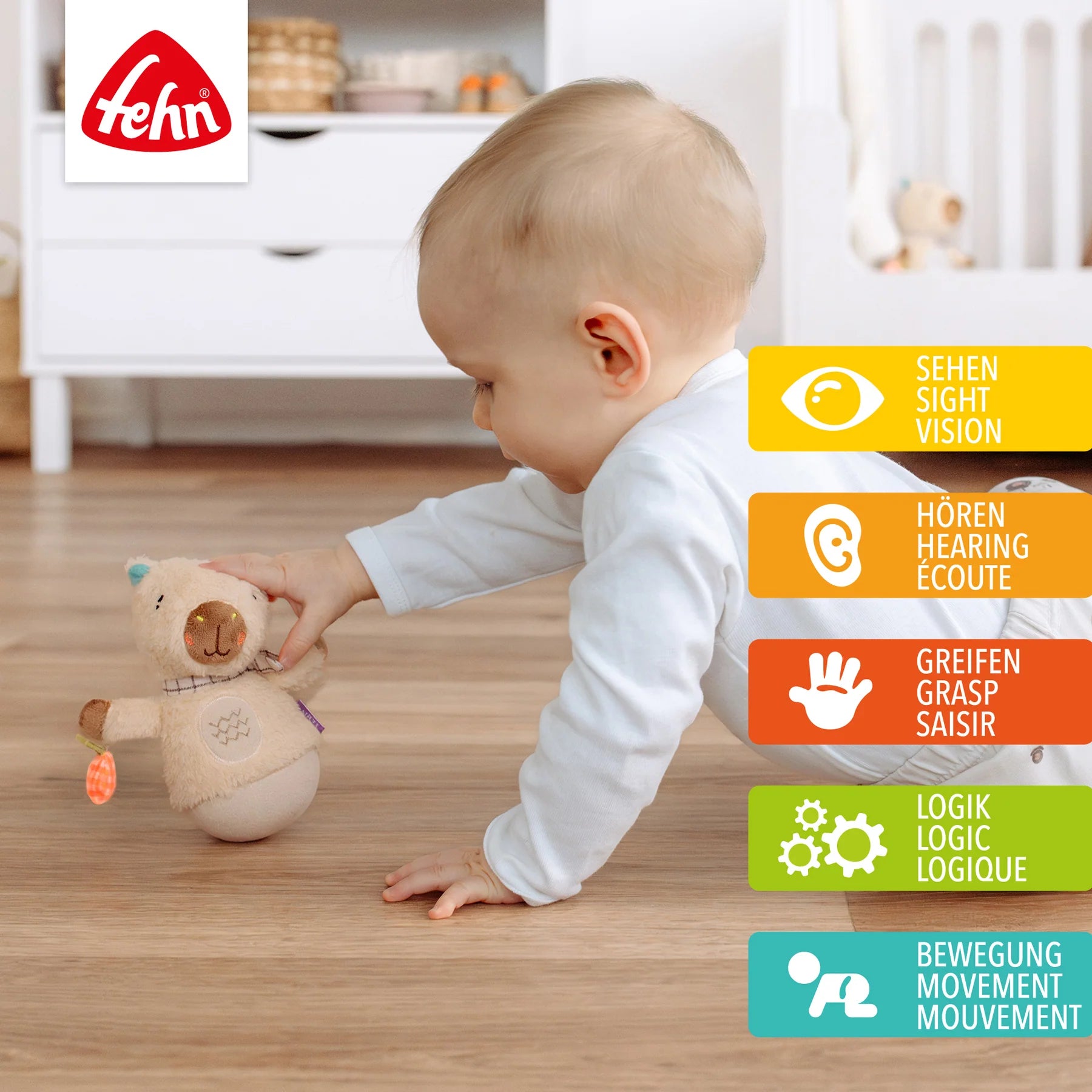 Baby Fehn Mini Stehauf Capybara Clara