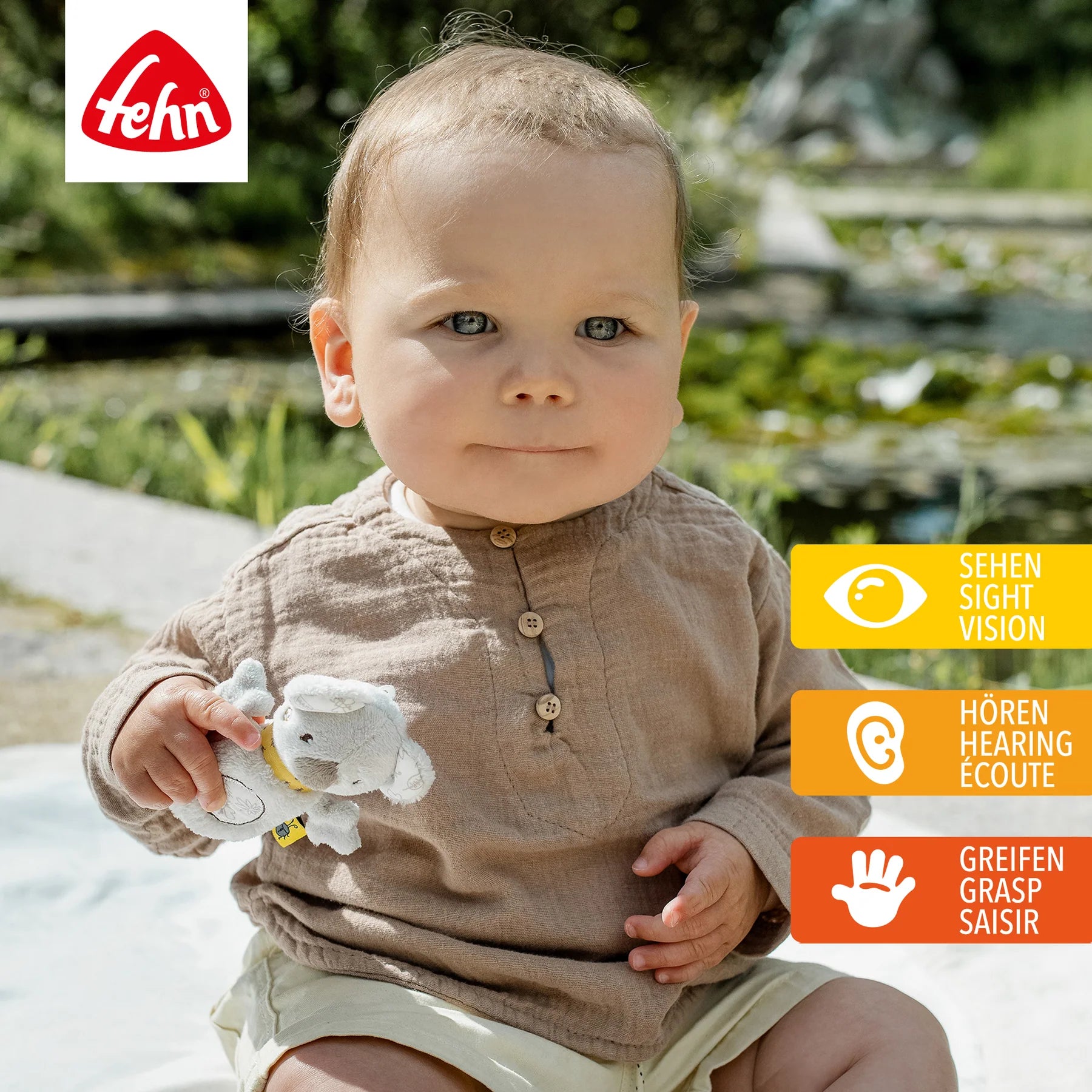 Baby Fehn Mini Rassel Elefant Erik