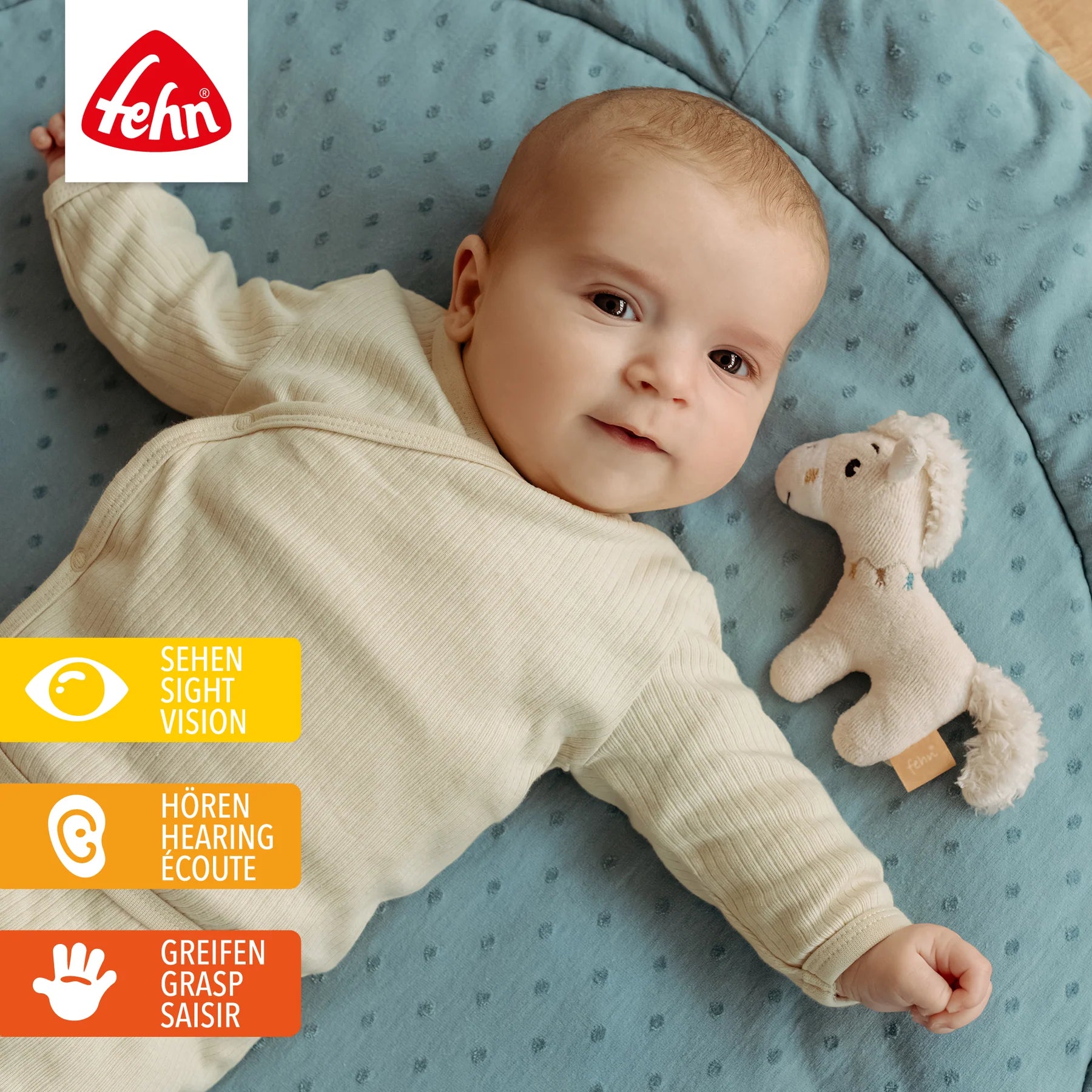 Baby Fehn Mini Rassel Pferd