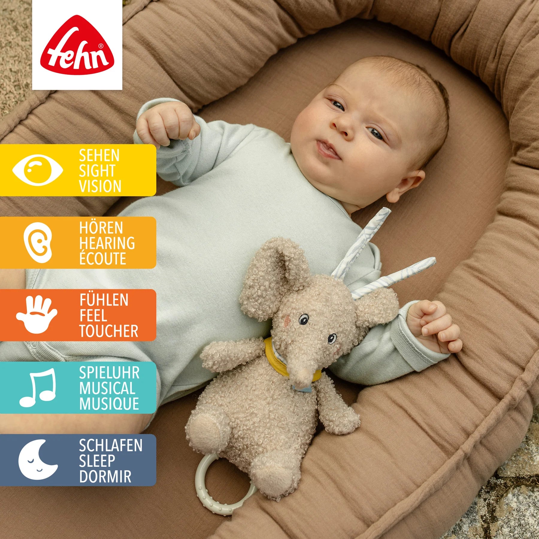 Baby Fehn Mini Spieluhr Elefant Erik