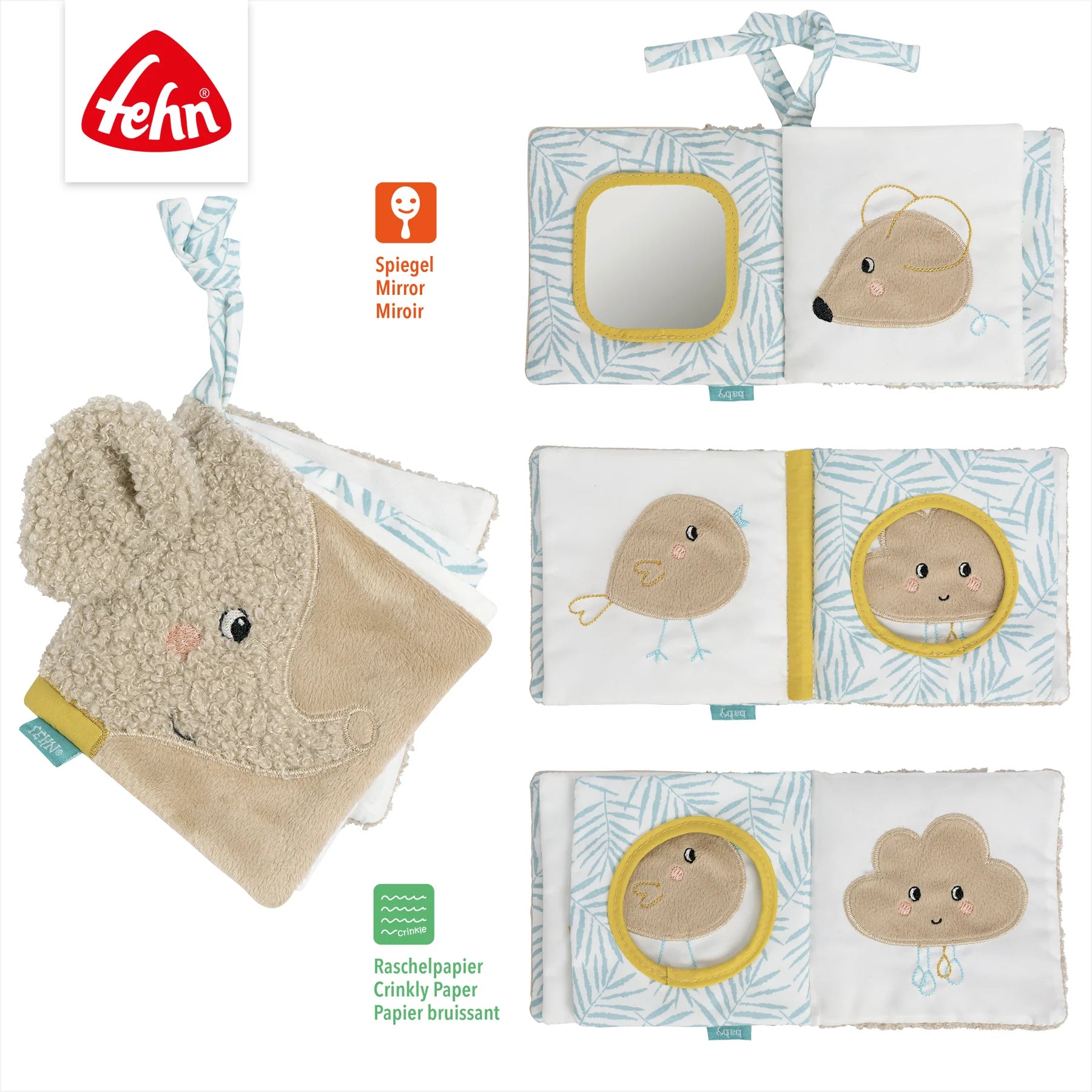 Baby Fehn Stoffbuch Elefant Erik