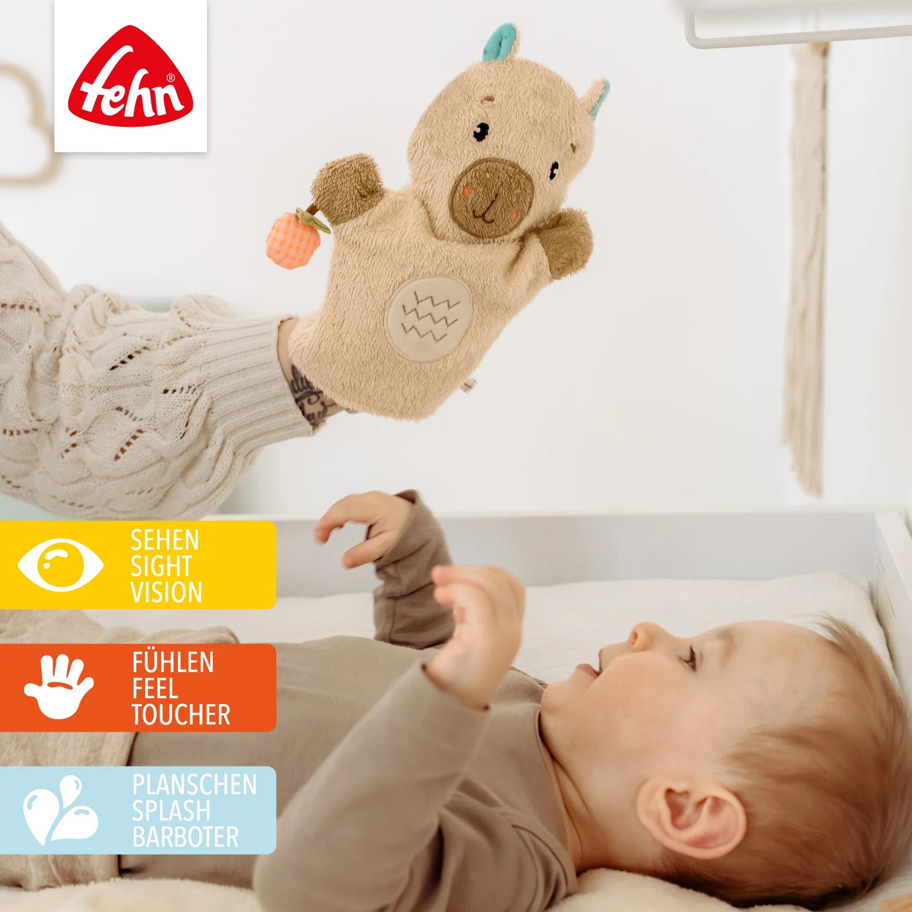 Baby Fehn Waschhandschuh Capybara Clara