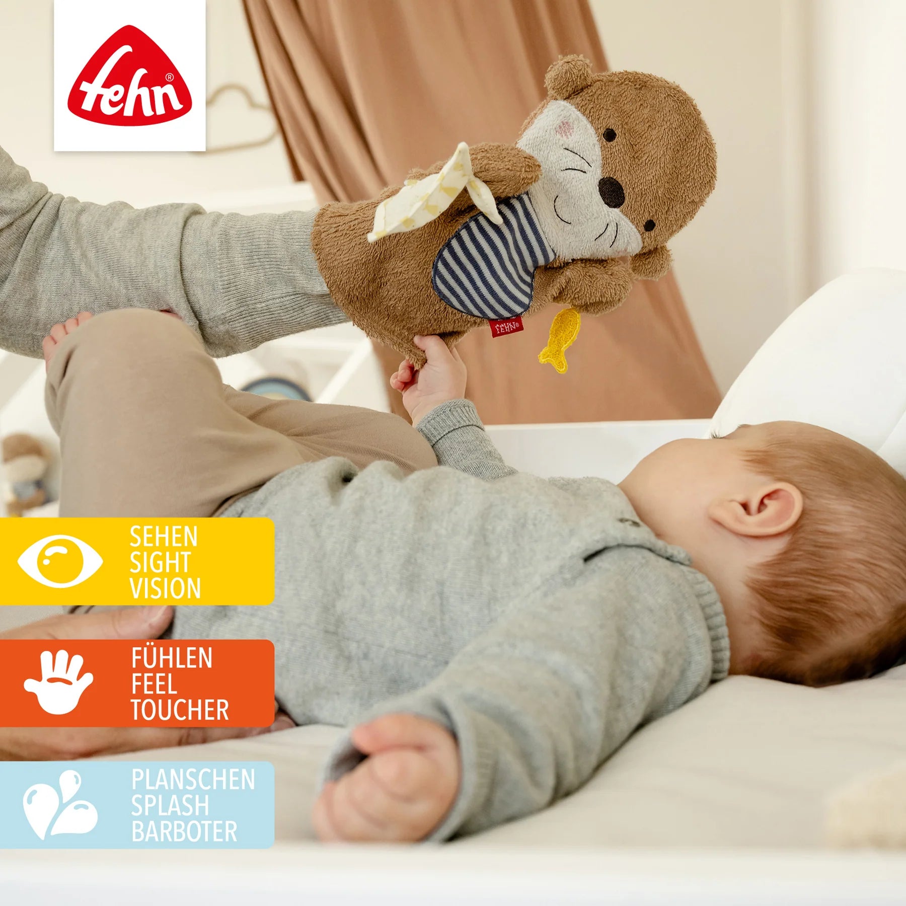 Baby Fehn Waschhandschuh Otter Theo