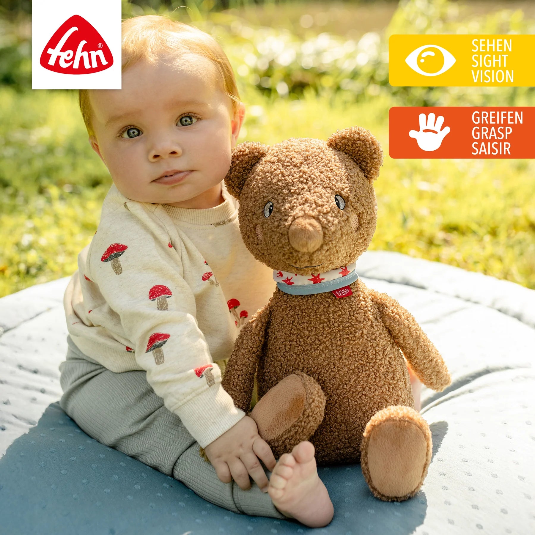 Baby Fehn Kuscheltier Bär XL