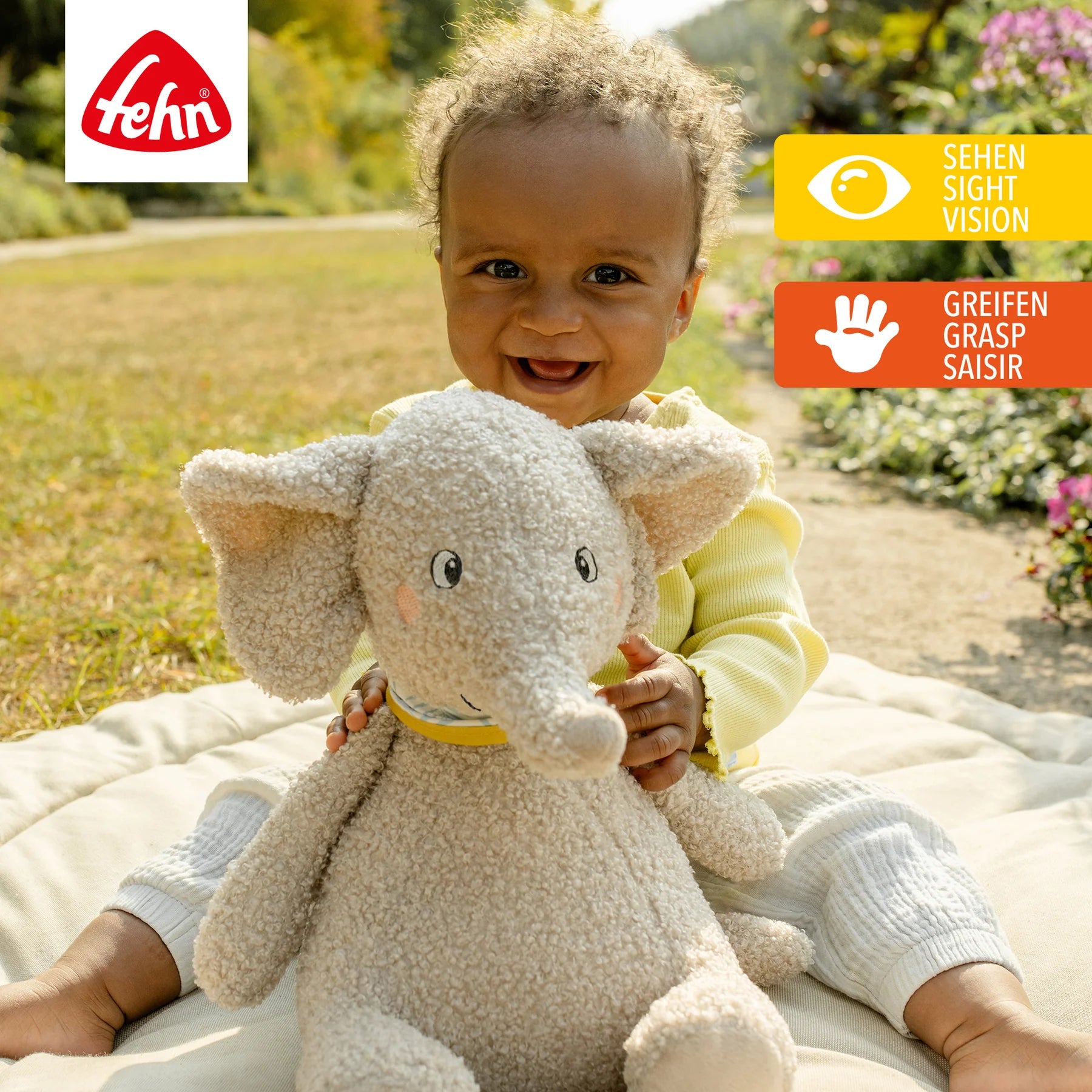 Baby Fehn Kuscheltier Elefant Erik XL