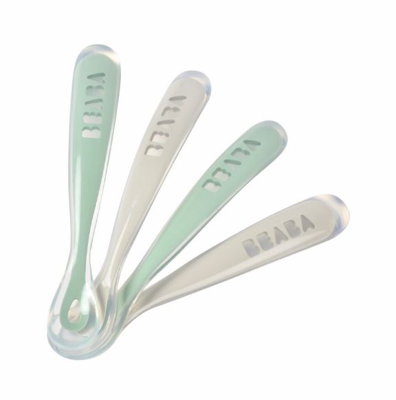 Beaba Löffel-Set 4er Pack velvet/grau/weiss/grün