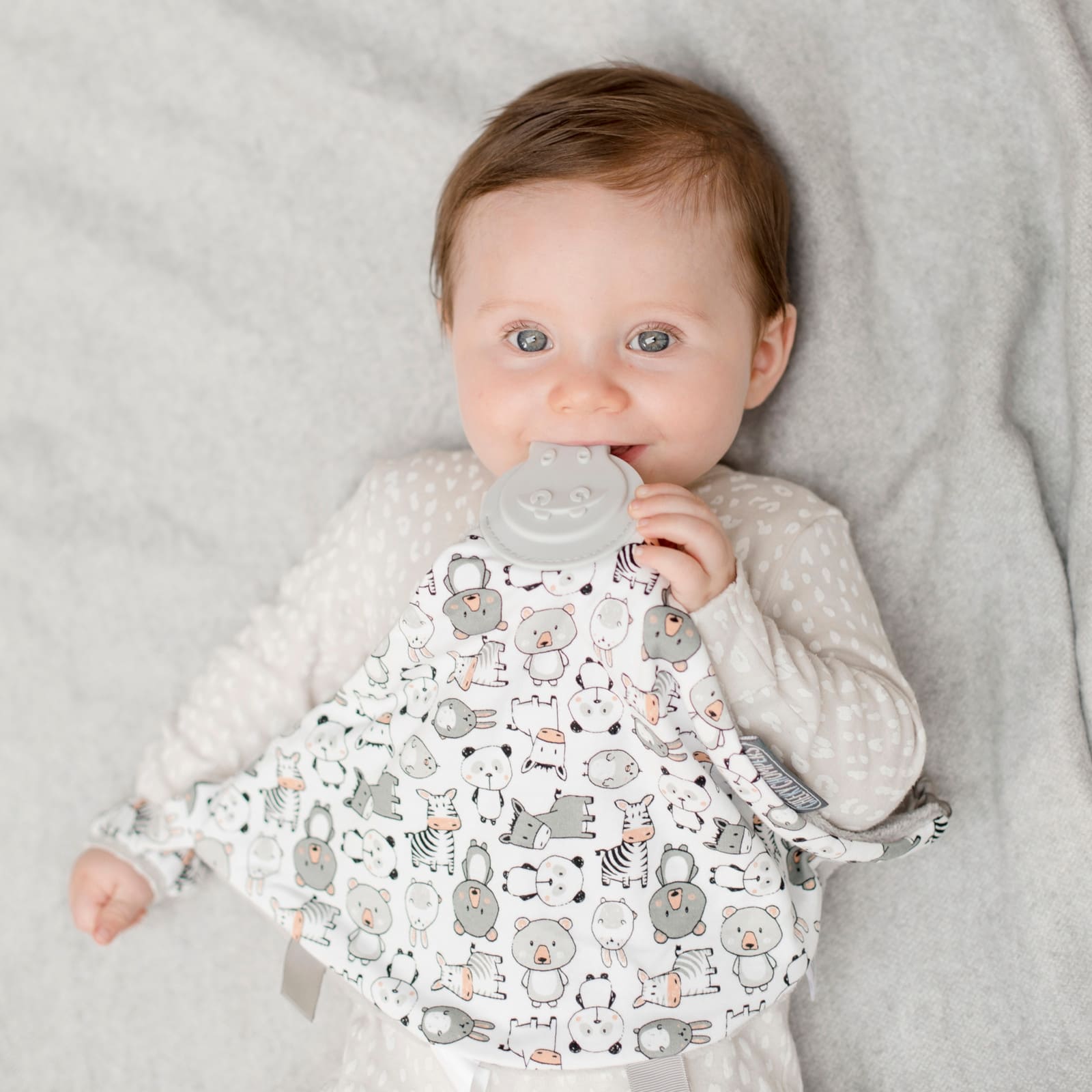 CHEEKY CHOMPERS Kuscheltuch mit Beissring Comfortchew