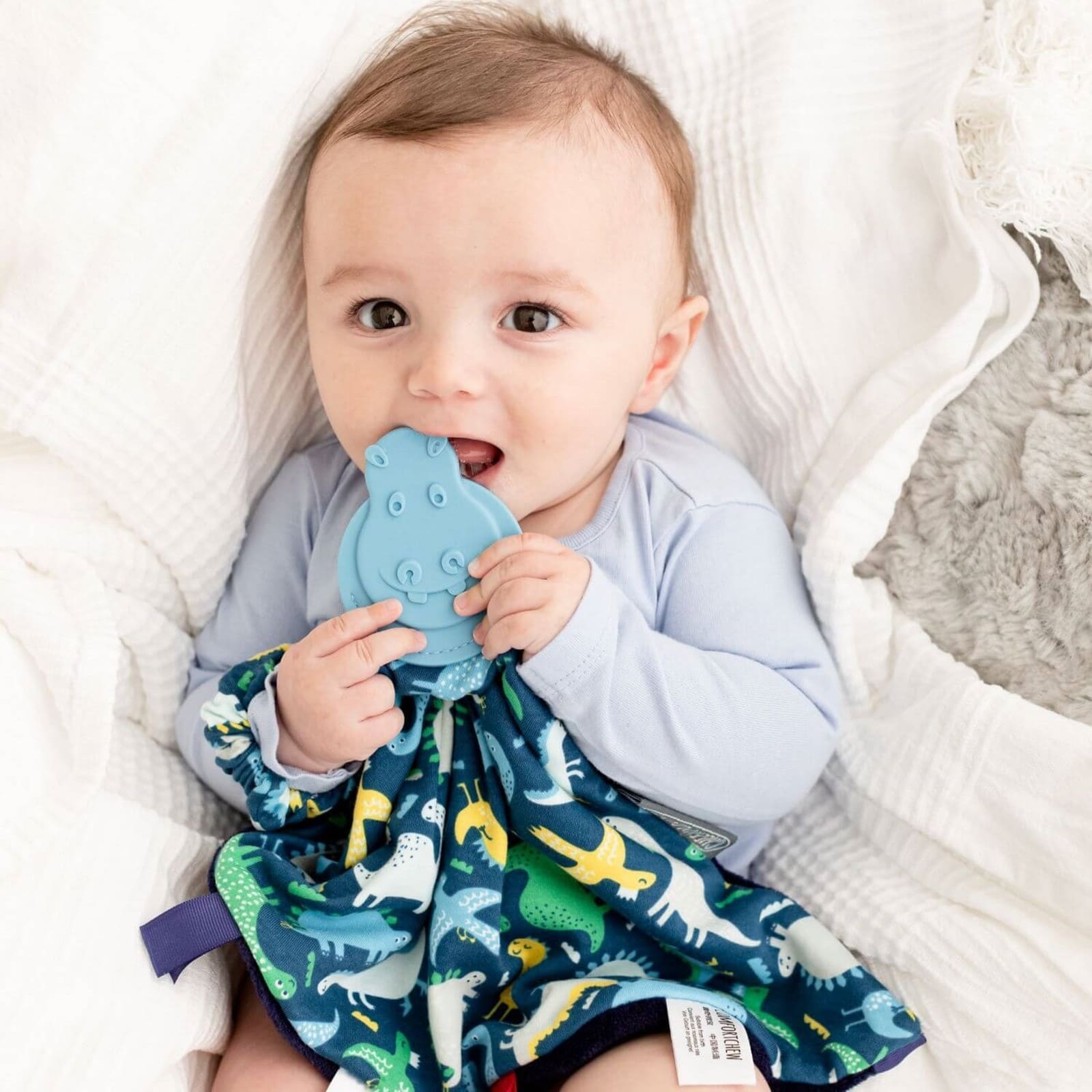 CHEEKY CHOMPERS Kuscheltuch mit Beissring Comfortchew