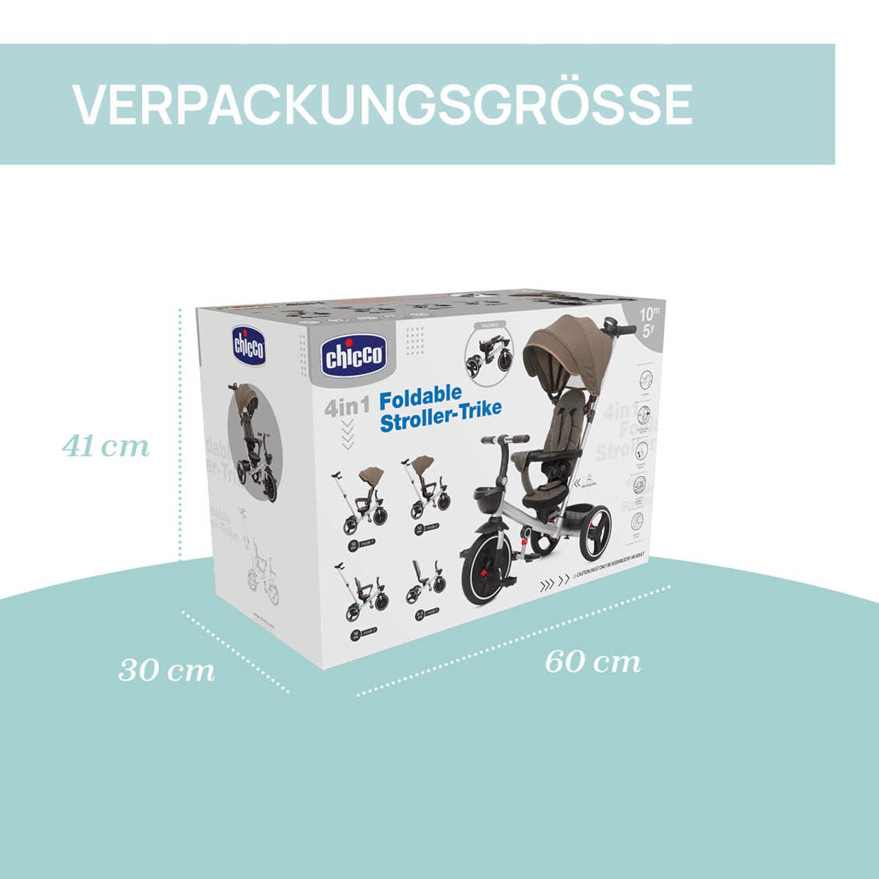 Chicco Trike 4in 1 Dreirad rosa