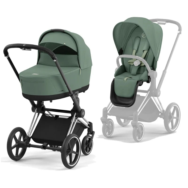 Cybex Platinum Priam mit Tragewanne Lux Leaf Green