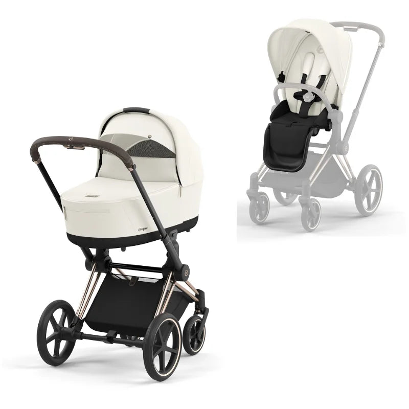 Cybex Platinum Priam mit Tragewanne Lux Off White